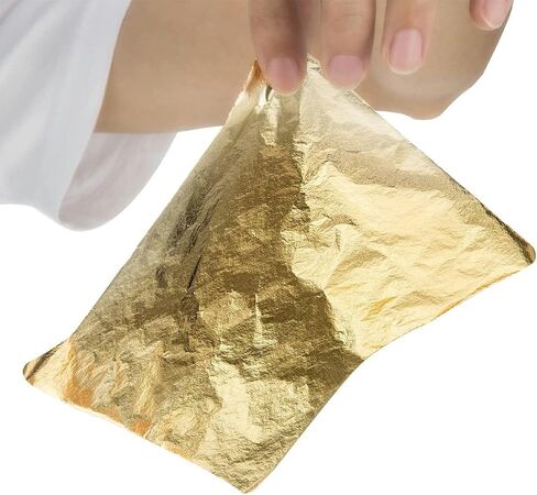 600pcs Gold Leaf Sheets, BetterJonny 12 Colors Imitation Gold Foils Sheets 3.15 * 3.35 Inches Metallic Leaf Paper for DIY Art Decoration, Nails, Furniture in Saudi Arabia