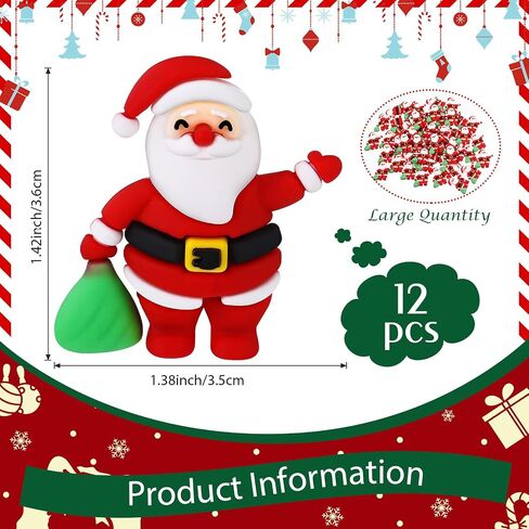 50 Pcs Christmas Santa Figurines Decorations Mini Santa Claus Figurines Decor Adorable Collectible Figurines Christmas Ornaments Santa for Gifts Home Table Tiered Tray Kitchen Decorations in Saudi Arabia