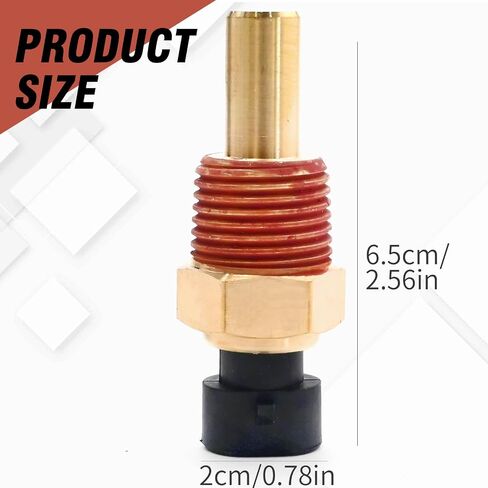 Lidscura Differential Oil Temperature Sensor 5055401 Connector Pigtail Plug Replacement for Peterbilt 379 Kenworth T600A T660 T800 1987-2007 Replaces #Q21-1002 505-5401 Q211002 in Kuwait