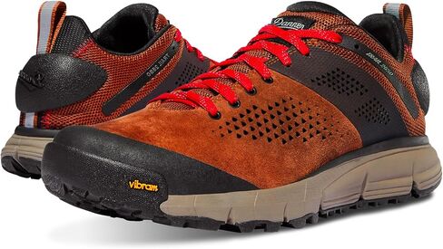 Danner Trail 2650 Hiking Shoes for Men - Durable Suede, Lightweight Textile with Breathable Mesh Lining, OrthoLite Footbed & Vibram Traction Outsole, Timberwolf/Bone Brown - 8.5 D in Saudi Arabia