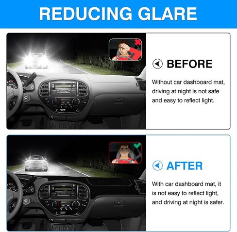 Autorder Dashboard Cover Mat Fit for 2023 2024 2025 Toyota Crown Accessories Dash Cover Flannel Dash Mat Sunshade Glare UV Rays Protector in Kuwait
