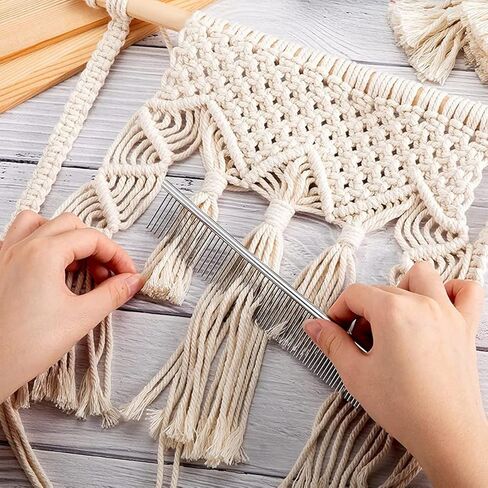 مشط مكرامية لفرشاة مكرامية هامشية لصنع شرابة حياكة معلقة على الحائط صناعة يدوية in Kuwait