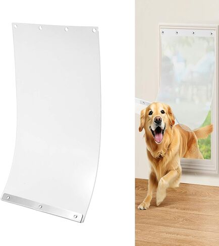 Doggy Door Replacement Flap Compatible with Ruff Weather XL Dog Door, 9 4/5" x 17.75" Sturdy Dog Door Replacement Flap Pet Door Replacement Flap with Metal Strip(One Pack) in Saudi Arabia