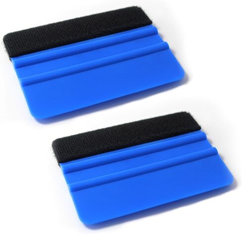 Sleek 4 Inch Plastic Felt Edge Squeegee - Vinyl Scraper Tool for Car Decals, Mini Squeegee Car Window Film Tinting Tool, Vinyl Wrap Wallpaper Smoothing Tool for Car Window Tint in Saudi Arabia
