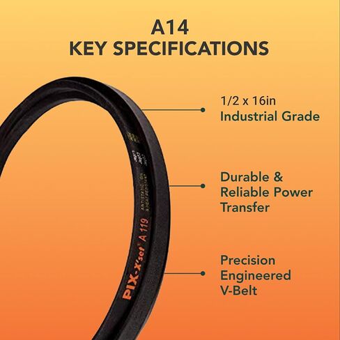 PIX - A29.5 / 4L315، حزام V، A/4L، 1/2 × 31.5 بوصة OC in Kuwait