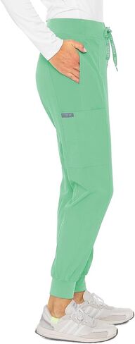 Med Couture Women's Peaches Collection Seamed Jogger Scrub Pant, Royal, Small Tall in Saudi Arabia