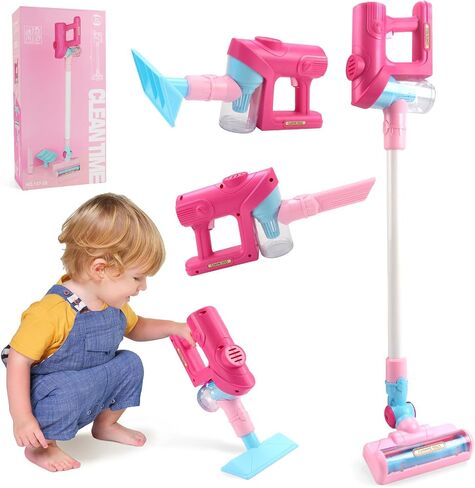 Jenilily Detachable Kids Cleaning Toy Set - Broom Dustpan Mop Brush Rag, Play Housekeeping Kit, Really STEM Toddler Clean Toys Gift for Girls & Boys 1-3 in Saudi Arabia