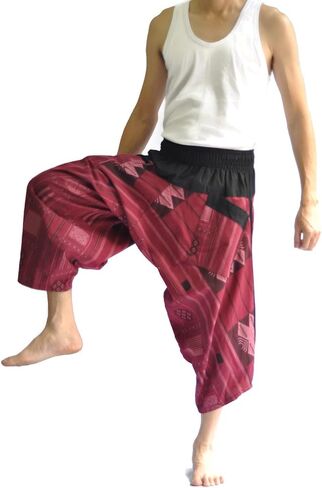 Men's Samurai Pants One Size Black and White Graphic Design in Saudi Arabia