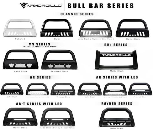 Armordillo 7166134 AR Pre-Runner Style Modular Bumper Grille Guard - Matte Black Fits 2007-2018 Toyota Tundra / 2008-2019 Sequoia in Kuwait
