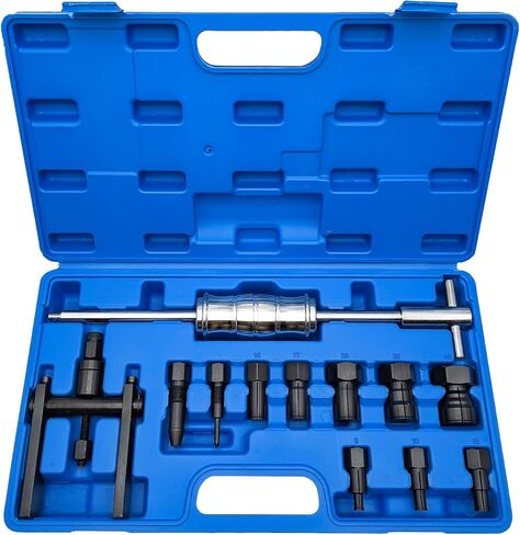 12 قطعة دراجة نارية تحمل مجتذب ، 8-30 مللي متر ثقب أعمى تحمل مجتذب مجموعة ، مطرقة الشريحة الطيار إدراج الداخلية الداخلية تحمل أداة إزالة الصواميل مجموعة in Kuwait