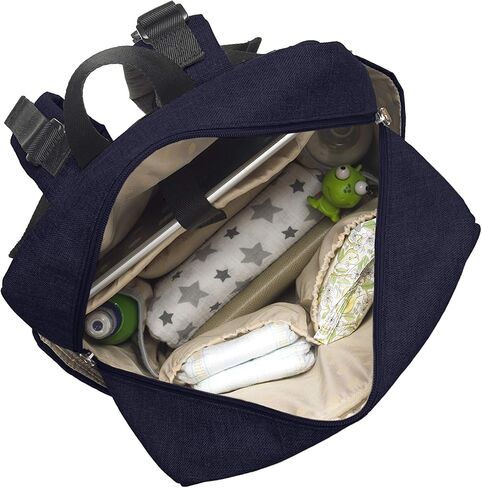 Babymel George Unisex Diaper Backpack in Grey and Black in Saudi Arabia