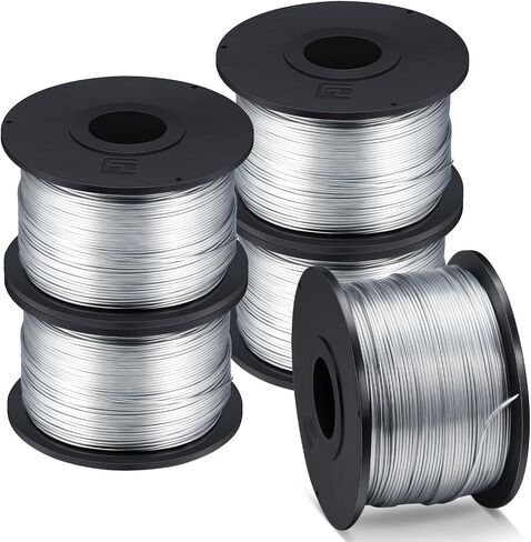 10 Rolls Rebar Tie Wire Coil 1/32 0.8 mm Tying Wire Rebar Tie Tool, 360 ft Rebar Tie Gun Wire for Automatic Rebar Tie Wire Twister, 3600 ft Totally in Saudi Arabia