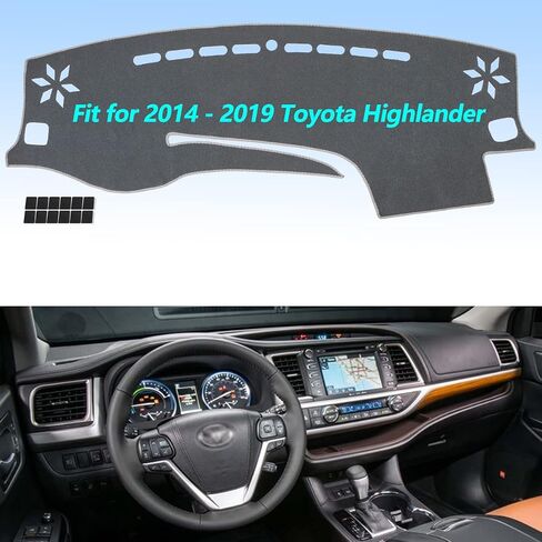 غطاء لوحة القيادة من الفلانيل حصيرة مخصصة متوافقة مع 2013-2018 Ford Focus ST /2016-2018 Ford Focus RS، مضادة للوهج، مضادة للانعكاس، بدون رائحة غريبة in Kuwait