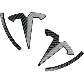 ملصقات شعار Powlamks Model Y، ملحقات شعار أسود لامع (أسود لامع موديل Y in Kuwait