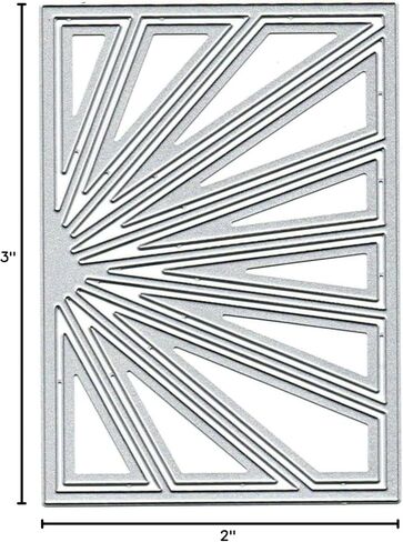 قوالب قطع من Ammsochy استنسل معدني أدوات سكرابوكينغ إطار زهور من الدانتيل قالب نقش DIY لصناعة البطاقات الورقية لوازم الحرف اليدوية (إطار خط الحب مستطيل - 13.8 × 10.5 سم) in Kuwait