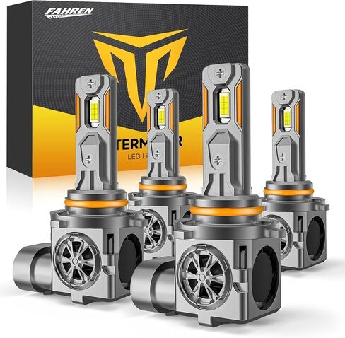 Brightest Upgraded H11/H9/H8 Bulbs, 40000LM 10X Brightner, 1:1 Halogen Size, 10-Year Extended Lifespan, 6500K Cool White, Canbus Ready, Plug and Play, Pack of 2 in Kuwait
