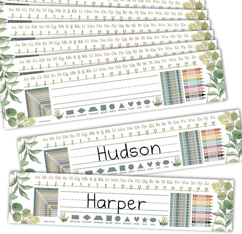 25 Colorful Desk Name Plates for Classroom - Classroom Name Tags for Desk, Desk Name Tags for Classroom, Student Name Tags for Desks, Student Name Plates for Desks Classroom, Name Plate for Desk Kids in Saudi Arabia