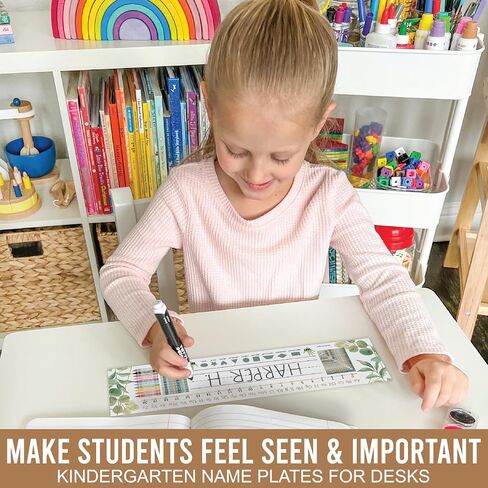 25 Colorful Desk Name Plates for Classroom - Classroom Name Tags for Desk, Desk Name Tags for Classroom, Student Name Tags for Desks, Student Name Plates for Desks Classroom, Name Plate for Desk Kids in Saudi Arabia
