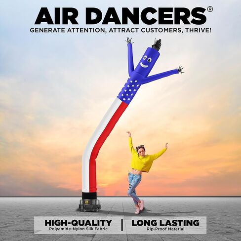 LookOurWay Air Dancers Wacky Waving Inflatable Tube Man Set - 20 Feet Tall Inflatable Dancing Man with Blower for Business Advertising - Red in Kuwait