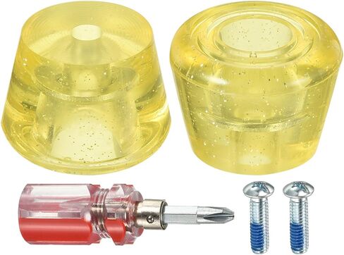 M METERXITY Roller Skate Stopper - Rubber Brake Block Toe Stops, Adjustable with Screwdriver, Apply to Roller Skate (1.46 Inch 1.85 Inch Dia, Purple) in Saudi Arabia
