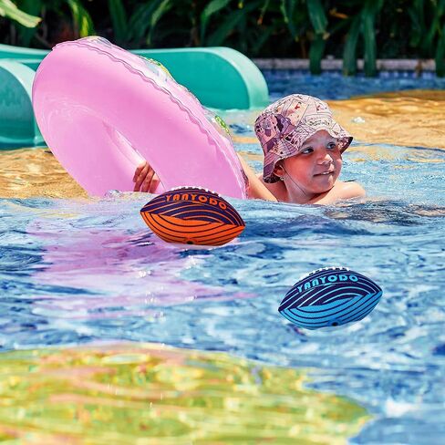 Pool Beach Water Football - 2 Pack Waterproof Football Great Grip for Swimming Pool Beach Lake Park Backyard Outdoor Play in Saudi Arabia
