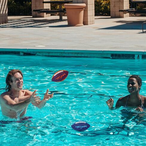 Pool Beach Water Football - 2 Pack Waterproof Football Great Grip for Swimming Pool Beach Lake Park Backyard Outdoor Play in Saudi Arabia
