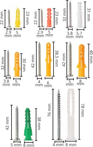 مستر. Pen- مثبتات ومسامير للحوائط الجافة، 190 قطعة، مجموعة متنوعة، طقم مرساة ومسامير للحوائط الجافة، طقم مرساة ومسامير للحوائط الجافة، براغي ومرساة للحوائط الجافة، مرساة للحوائط الجافة in Kuwait