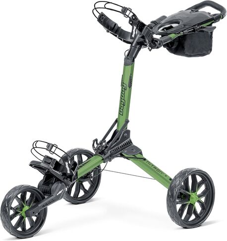 Bag Boy Nitron 3 Wheel Golf Push Cart, Easy 1 Step Open and Fold, Scorecard Console, Beverage Holder, Mobile Device Holder, Handle Mounted Parking Brake in Saudi Arabia