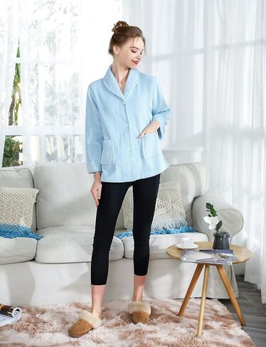 Loungees The Zermatt Drop Needle Plush Shawl Collar Bed Jacket in Saudi Arabia