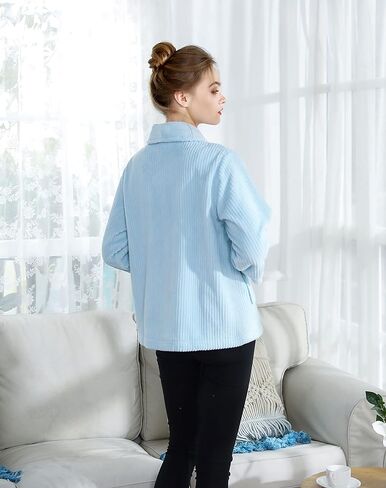 Loungees The Zermatt Drop Needle Plush Shawl Collar Bed Jacket in Saudi Arabia