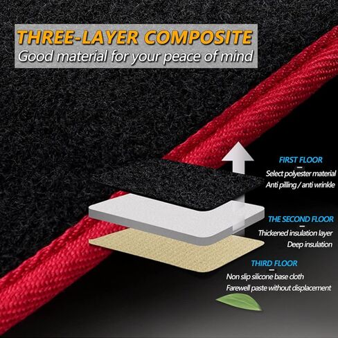 Dashboard Cover Flannel Dash Mat Custom Compatible with 2014 2015 2016 2017 2018 KIA Forte, Anti-Glare, Anti-Reflection, No Peculiar Smell in Kuwait