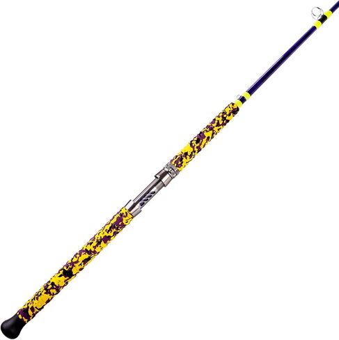 Catfish Fishing Rods, 7'6" One-Piece Glow with Black Light Ancient Mariner Albatross Catfishing Casting Rod, Medium Heavy in Kuwait