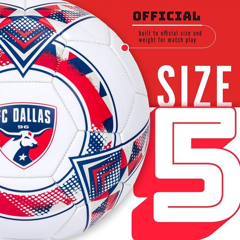 Franklin Sports MLS FC Cincinnati Soccer Ball - Official Size 5 Soccer Ball - Soft Abrasion Resistant Cover - Official Size and Weight Soccer Ball - Air Pump Included in Saudi Arabia
