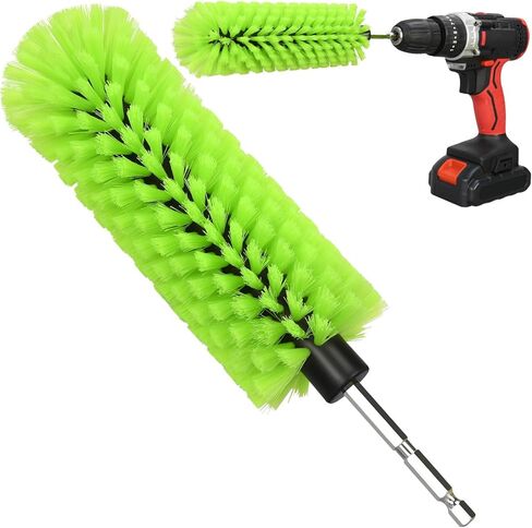 Wheel Brush, Soft Drill Wheel Cleaner Brush, Highly Dense and Durable Car Cleaning Brush for Wheels, Rims, Engines, Exhaust(1 Pack Drill Wheel Brush) in Kuwait