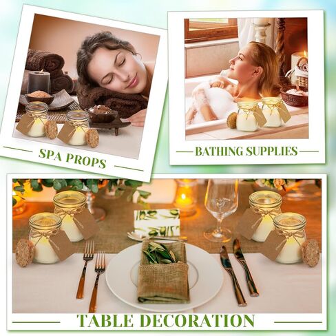 MTLEE 24 Pcs Jars Candle for Guests Wedding Candle Gift Natural Wax Candles with DIY Tag Cards for Bridesmaid Groomsman Baby Shower Party Favors Home Supply Decor (Lemon,Tangerine,Coconut Milk) in Saudi Arabia