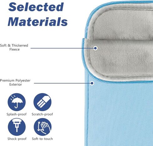 6-7" Padded Sleeve for 7" Kindle Colorsoft Signature Edition and All-New Kindle Paperwhite, Protective Sleeve Pouch Bag Carrying Case for 6" Kindle/Kindle Oasis/Kobo E-Reader, Papaver Rhoeas in Kuwait