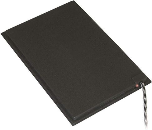 Farm Innovators Model HM-60S Small 13-Inch by 19-Inch Plastic Heated Pet Mat with Fleece Cover, 60-Watt, Black in Saudi Arabia