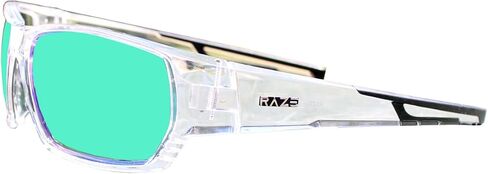 Raze Eyewear Sonar Fishing Sunglasses Tortoise Gloss Frames Polarized Smoke Blue Z Mirror Lens in Saudi Arabia
