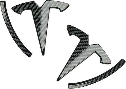 ملصقات شعار Powlamks Model Y، ملحقات شعار أسود لامع (أسود لامع موديل Y in Kuwait