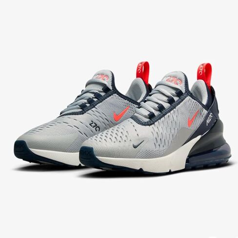 Nike Air Max 270 Big Kids' Shoes (FZ4356-001, Black/Malachite/Photo Blue/White) Size 5 in Saudi Arabia