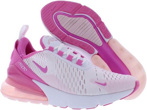 Nike Air Max 270 Big Kids' Shoes (FZ4356-001, Black/Malachite/Photo Blue/White) Size 5 in Saudi Arabia
