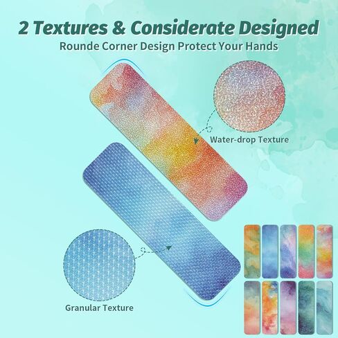 DASTTUIS 20 Pieces Anxiety Sensory Stickers - Sensory Strips with 2 Textured Surface Adhesives - Fidget Stickers Office & Classroom Desk Must Haves for Adults Teens in Saudi Arabia