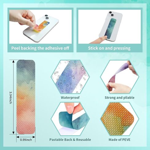 DASTTUIS 20 Pieces Anxiety Sensory Stickers - Sensory Strips with 2 Textured Surface Adhesives - Fidget Stickers Office & Classroom Desk Must Haves for Adults Teens in Saudi Arabia