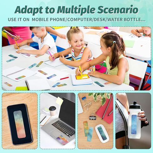 DASTTUIS 20 Pieces Anxiety Sensory Stickers - Sensory Strips with 2 Textured Surface Adhesives - Fidget Stickers Office & Classroom Desk Must Haves for Adults Teens in Saudi Arabia