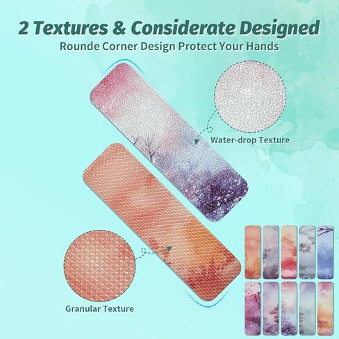 DASTTUIS 20 Pieces Anxiety Sensory Stickers - Sensory Strips with 2 Textured Surface Adhesives - Fidget Stickers Office & Classroom Desk Must Haves for Adults Teens in Kuwait