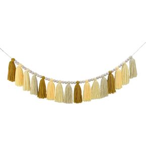 DrCor الوردي والأخضر شرابة إكليل الحديثة بوهو الرايات راية الجدار شنقا للفصل الدراسي مكتب الحضانة حزب غرفة نوم الأطفال عيد ميلاد الطفل دش الديكور in Kuwait