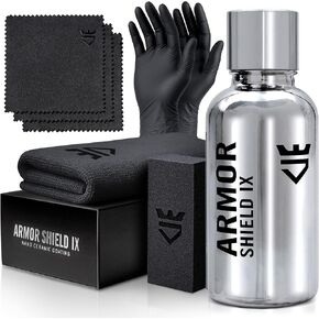 AvalonKing Armor Shield IX DIY Ceramic Coating For Cars | Car Detailing Kit For Gloss & Protection | 82% Active Content | Weatherproof | Easy To Use | Translucent | 30ml in Saudi Arabia