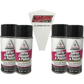 Four Pack compatible with Honda Pro Honda Spray Cleaner and Polish 08732-SCPSM Contains Four 4oz Cans and a Funnel