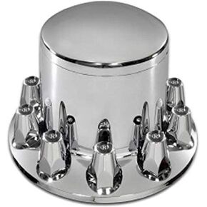 Roadmaster 344P Chrome Rear Wheel Axle Cover with Removable Hub Cap and Threaded Nut Cover (ABS)
