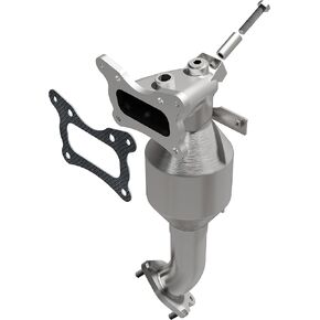 MagnaFlow Manifold Catalytic Converter OEM Grade Federal/EPA Compliant 52024 - Stainless Steel 2.25in Main Piping, 18.875in Overall Length, Pre-Converter O2 Sensor - Import Vehicle OEM Replacement